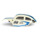 Pro-Line Racing - Class 1 VW Bug Blue Race Body Conversion Kit and Flat Iron M/T Tires Mounted 12mm Chrome Diablo (4) for ARRMA TYPHON GROM (PRO368000T1)