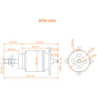 Spektrum - Avian 4260-480Kv Outrunner Brushless Motor...