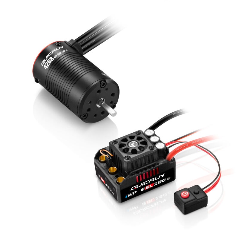 Hobbywing - Combo WP8BL150 G2 4268SL 2600kV G2 Sensorless (HW38030400)
