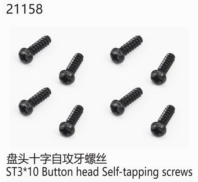 Yikong - Button Head Taping Screw ST3*10 (YK21158)