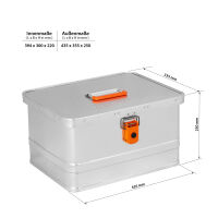29L Alubox Easy 43,5 x 35,5 x 25 cm