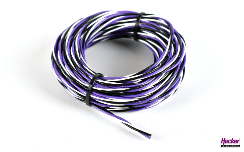 purpleONE Servokabel, 2x0,5mm²+ 1x0,25mm² verdrillt 50.0m (R89991003)