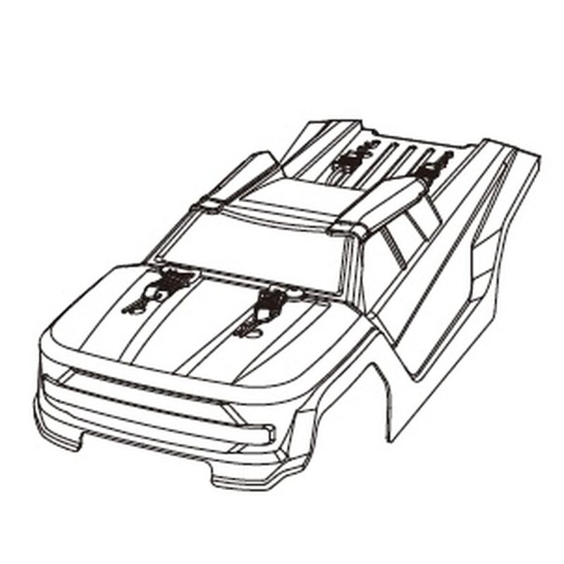 MJX - Karosserie schwarz (Modell 14207) (MX-P14017B)