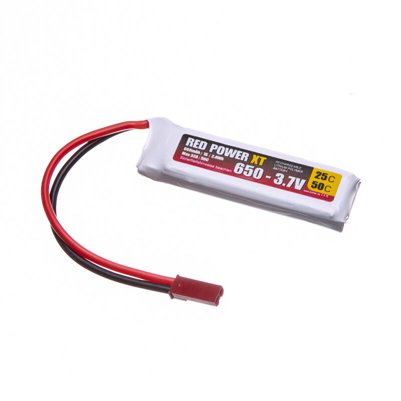 Red Power - LiPo Akku 650mAh 1S 3,7V schmal