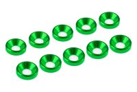 Ultimate Racing - 3mm Alu Washers Green, 10 Pcs....