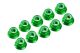 Ultimate Racing - M3 Alu Flanged Nylon Lock Nuts Green, 10 Pcs. (MX-UR1503-GR)