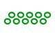 Ultimate Racing - Aluminium Shim, 3x6x0,5mm, Green, 10 Pcs. (MX-UR1504-GR)