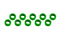 Ultimate Racing - Aluminium Shim, 3x6x2,0mm, Green, 10...