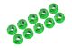 Ultimate Racing - M4/4mm Alu Nylon Lock Nuts Green, 10 Pcs. (MX-UR1512-GR)