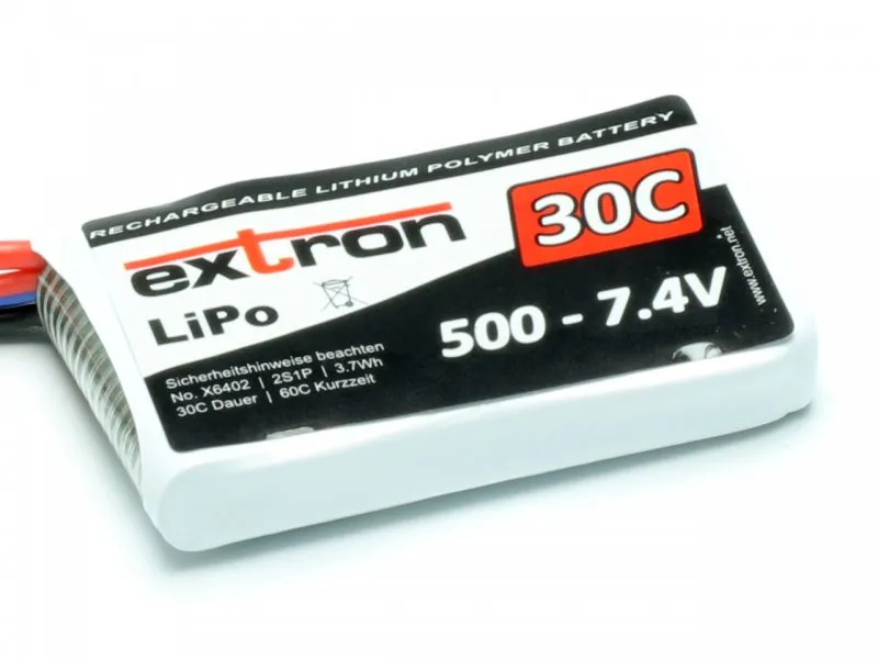 LiPo X2 500mAh 2S 7,4V XT30 - 30C