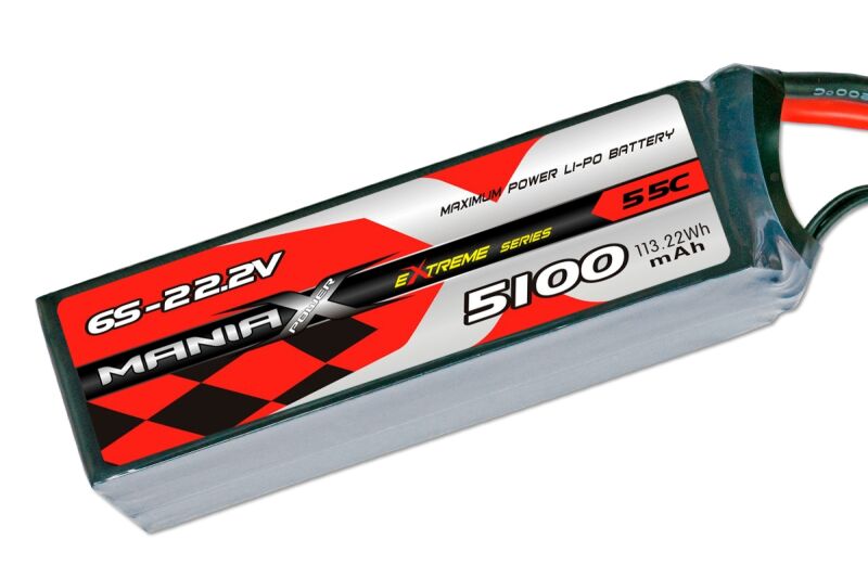 ManiaX Lipol 22.2V 5100mAh 55C (MAX4005)