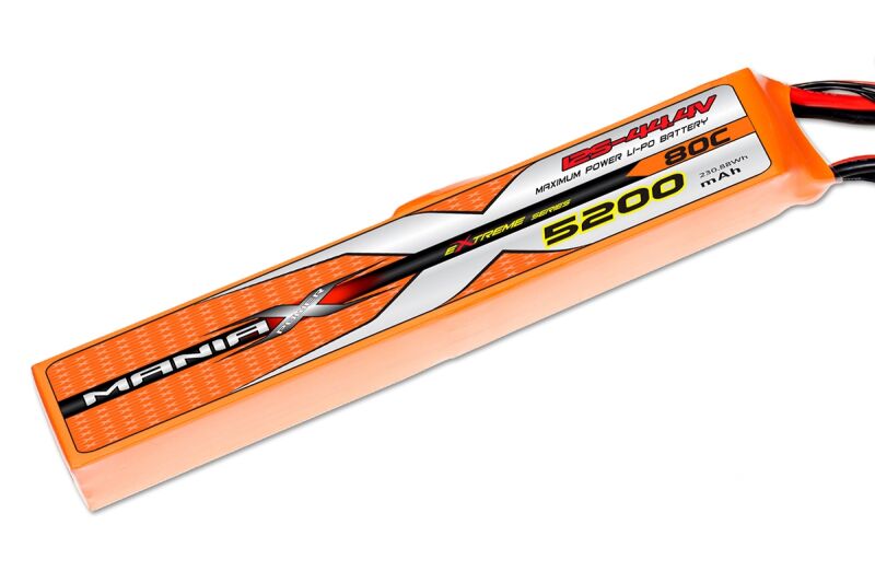 ManiaX Lipol 44.4V 5200mAh 80C (MAX6005)