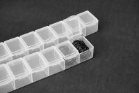 Koswork - 7 Compartments Parts Box 165x34x25mm (3 sets) (KOS32117)
