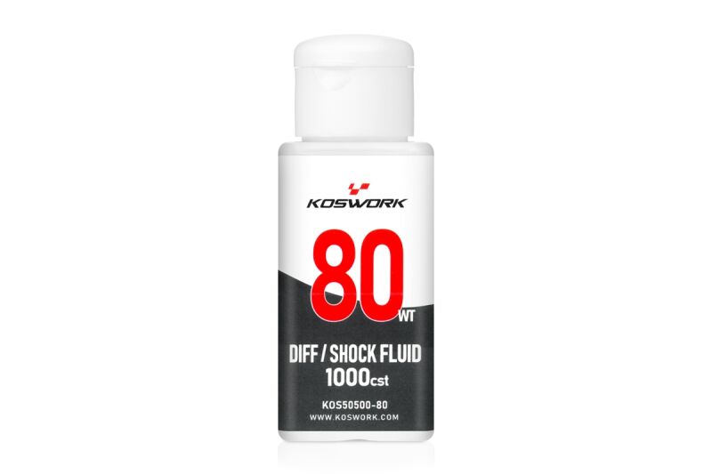 Koswork - 80WT 1000cst Large 70ml Shock/Diff Fluid (AE System) (KOS50500-80)