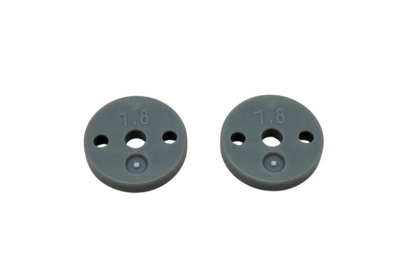 SWORKz 1/10 BBS Precision Plastic Shock Piston Flat Type (1.8X2Holes)(13mm)(2PC) (SW22201218X2)