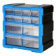 Robitronic - Kleinteilemagazin mit 12 Schubladen Blau (R14037B)