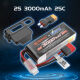 MJX - 2S-(25C) 7,4V 3000+mAh (Softpack-Akku) (MX-2S300025C)