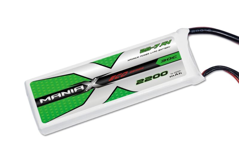 ManiaX Lipol 7.4V 2200mAh 30C RX (MAX1006)