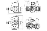NGH GTT130-G Benzin-Zweitaktmotor (NGHGTT130)