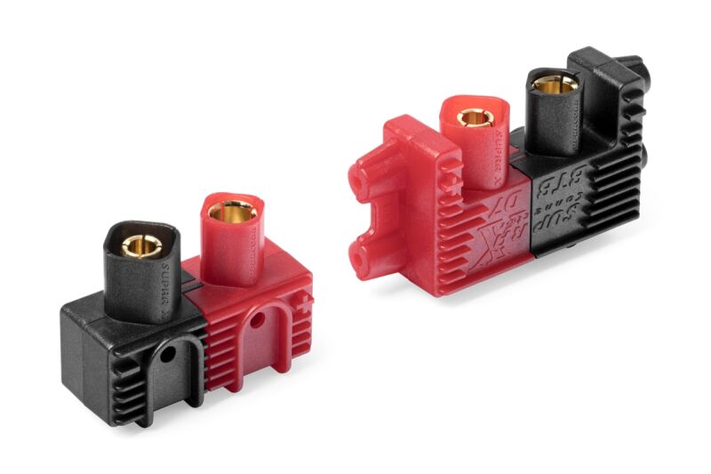 RCProPlus - SupraX D7 7808 Goblin Lötfreier Stecker rechtwinklig (2 Paar) (RAS7808D7SABS1)
