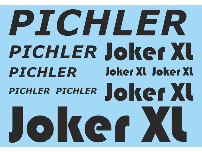 Pichler Dekorsatz Joker XL (schwarz) (18264)