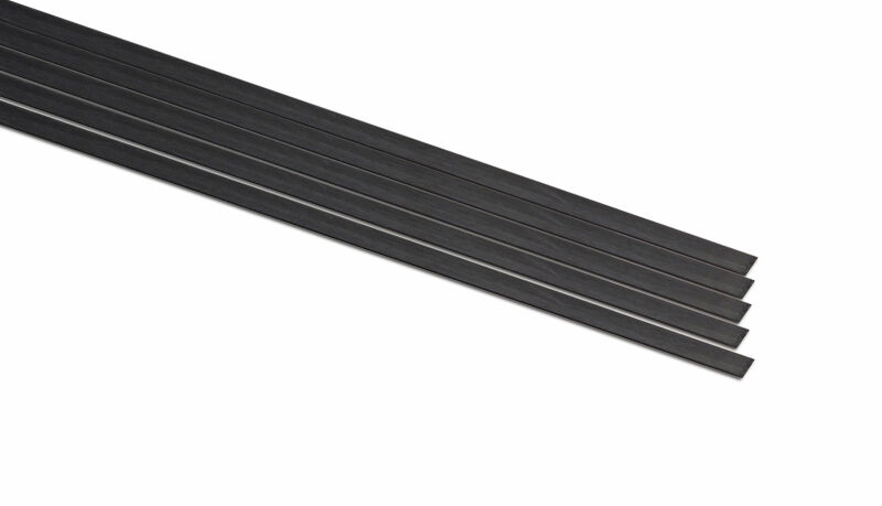 Carbon Vierkantstab 0,5 x 3,0 x 1000mm (10 Stück)