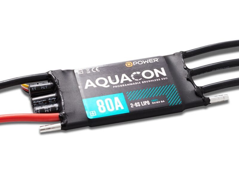 D-Power AQUACON 80A S-BEC Brushless Regler (DPAQC080)
