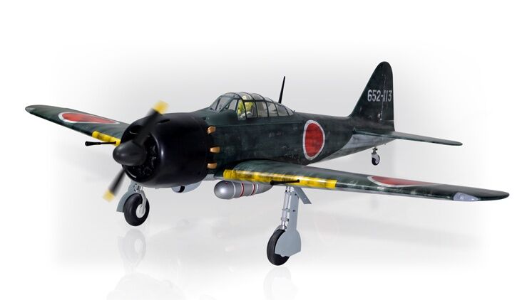 D-Power Phoenix Zero A6M GP/EP 30-38CC ARF Carbon - 203 cm (PH199)