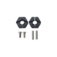 Robitronic - Radmitnehmer schwarz Aluminium (2 Stk.)...