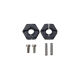 Robitronic - Radmitnehmer schwarz Aluminium (2 Stk.) (XR-FG8064BK)