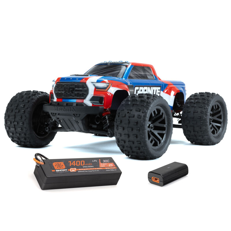 Arrma - 1/18 GRANITE GROM 4X4 RTR Brushed Monster Truck (Battery & Charger Included) (ARA2102)