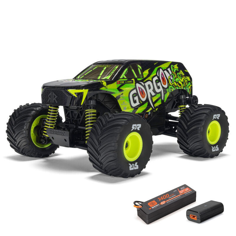 Arrma - 1/16 GORGON GROM 4X4 RTR Brushed Monster Truck (Battery & Charger Included) Yellow (ARA2130T1)