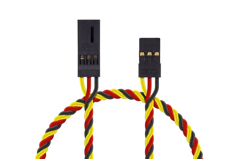 Hitec - 4610 Mit Verlängerungskabel 300 mm JR verdrillt, stark, vergoldete Kontakte (PVC) (1HI7633)