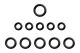 KAVAN - O-Ring-Satz (Vergaser-Hoch- und Niedriggeschwindigkeitsnadel, Schubstange) FS400AR (KAV28.3304)