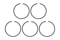 KAVAN - Kolbenring (5 Stück) FS400AR (KAV28.3313)