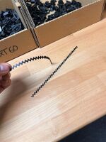 1,0mm Zackenband Turbulator schwarz 8,0 x 1,0mm - 20cm