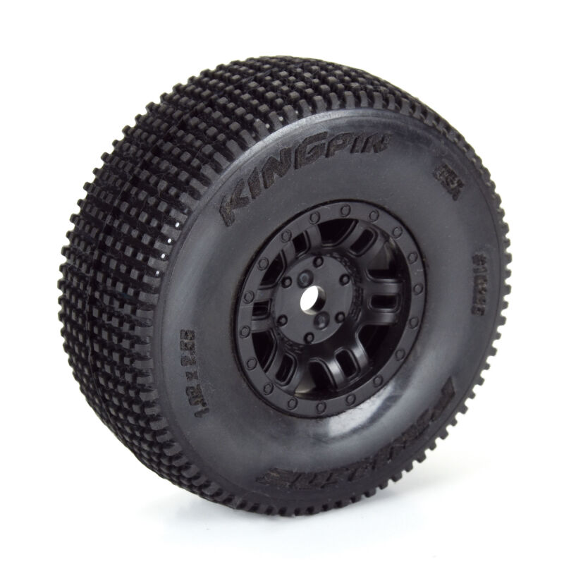 Pro-Line Racing - 1/16 King Pin Front/Rear Tires MTD 12mm Black Split Six (4): MOJAVE GROM (PRO1028510)