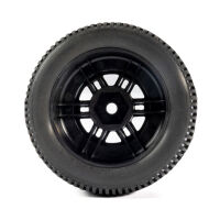 Pro-Line Racing - 1/16 King Pin Front/Rear Tires MTD 12mm Black Split Six (4): MOJAVE GROM (PRO1028510)