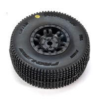 Pro-Line Racing - 1/16 King Pin Front/Rear Tires MTD 12mm Black Split Six (4): MOJAVE GROM (PRO1028510)