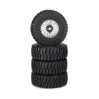 Pro-Line Racing - Flat Iron Front/Rear Tires Mounted 12mm Hex Chrome Diablo (4): TYPHON GROM (PRO1028810)