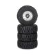 Pro-Line Racing - Flat Iron Front/Rear Tires Mounted 12mm Hex Chrome Diablo (4): TYPHON GROM (PRO1028810)