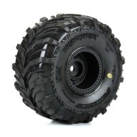 Pro-Line Racing - Dreadnaught Mounted Black Wheel F/R (4)...