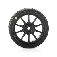Pro-Line Racing - 1/14 Vector Tire MTD 12mm Black Mach-10 Wheel (4): ARRMA TYPHON GROM (PRO1032010)
