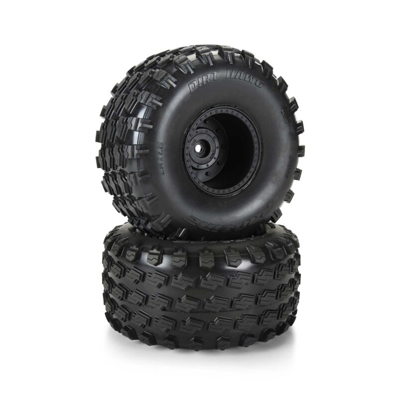 Pro-Line Racing - 1/10 Dirt Hawg 2.0 F/R 2.6 MT Tires Mounted ARRMA Stock Wheel Black (2): ARRMA QUAKE & GORGON (PRO1033910)