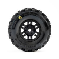 Pro-Line Racing - 1/16 Badlands MX Front/Rear Tires MTD 12mm Black Split Six (4): MOJAVE GROM (PRO1034010)
