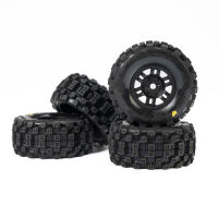 Pro-Line Racing - 1/16 Badlands MX Front/Rear Tires MTD 12mm Black Split Six (4): MOJAVE GROM (PRO1034010)
