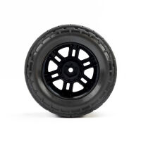 Pro-Line Racing - Menace Front/Rear Street Tires Mounted 12mm Black Split Six (2): ARRMA MINI KRATON (PRO1034510)