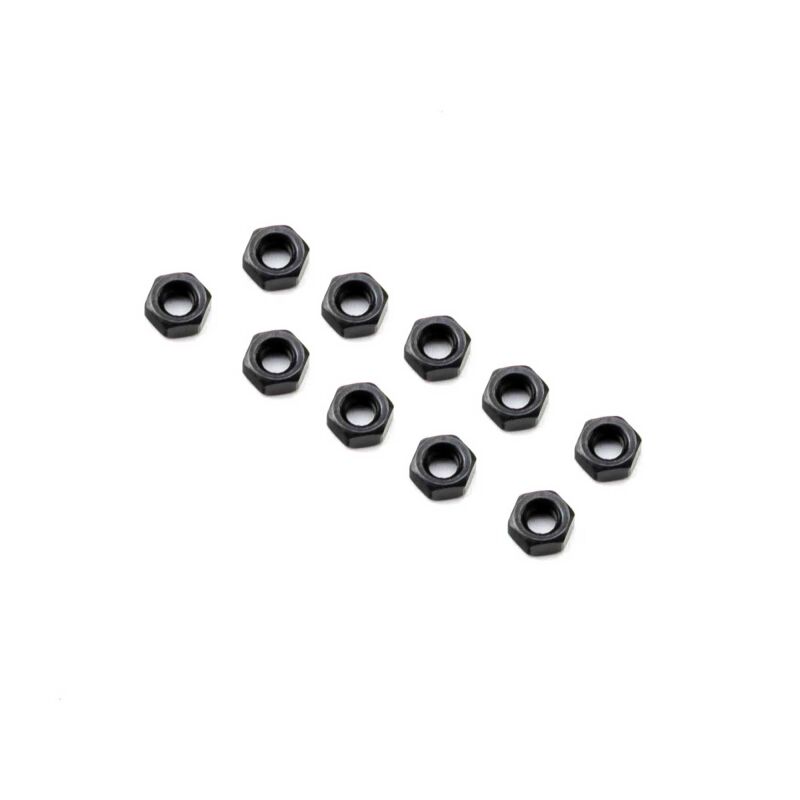 Axial - M3 Nut Thin Black (10) (AXI-3837)