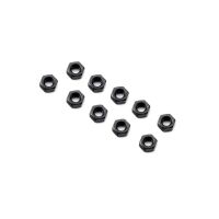 Axial - M3 Nut Thin Black (10) (AXI-3837)