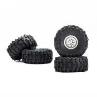 Pro-Line Racing - 1/30 Baja Pro X Front/Rear Mounted Chrome Beast Tires (4): Axial SCX30 (PRO1025110)
